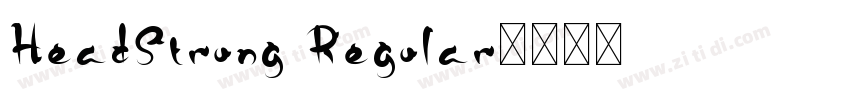 HeadStrung Regular字体转换